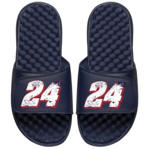 William Byron ISlide Youth Distressed Slide Sandals - Navy
