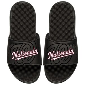 Washington Nationals ISlide Youth MLB Tonal Pop Slide Sandals - Black