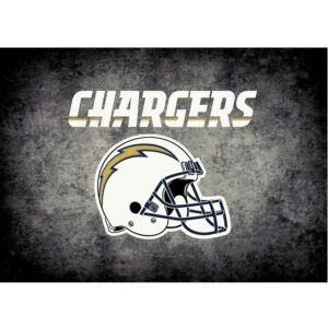 Los Angeles Chargers Imperial 7'8'' x 10'9'' Distressed Rug