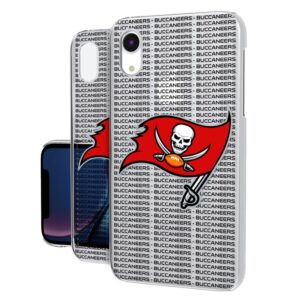 Tampa Bay Buccaneers iPhone Clear Text Backdrop Design Case