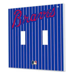 Atlanta Braves 2012 Cooperstown Pinstripe Double Toggle Light Switch Plate