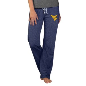 Women's Concepts Sport  Navy West Virginia Mountaineers Quest Knit Lightweight Pants