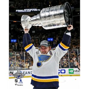 Vladimir Tarasenko St. Louis Blues Unsigned 2019 Stanley Cup Champions Raising Cup Photograph