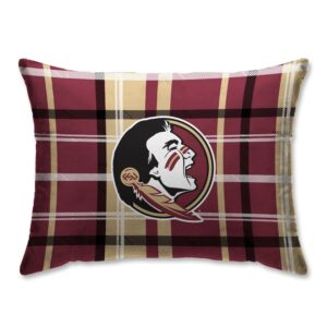 Garnet Florida State Seminoles 20'' x 26'' Plaid Sherpa Bed Pillow