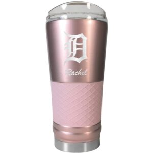 Detroit Tigers 24oz. Personalized Rose Gold Draft Tumbler
