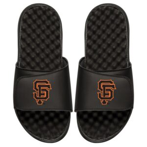 Youth ISlide Black San Francisco Giants Personalized Alternate Logo Slide Sandals