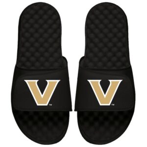 Youth ISlide Black Vanderbilt Commodores Primary Logo Slide Sandals
