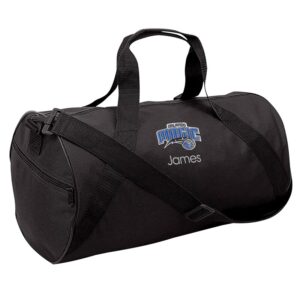 Youth Black Orlando Magic Personalized Duffle Bag