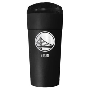Black Golden State Warriors 24oz. Personalized Stealth Travel Tumbler
