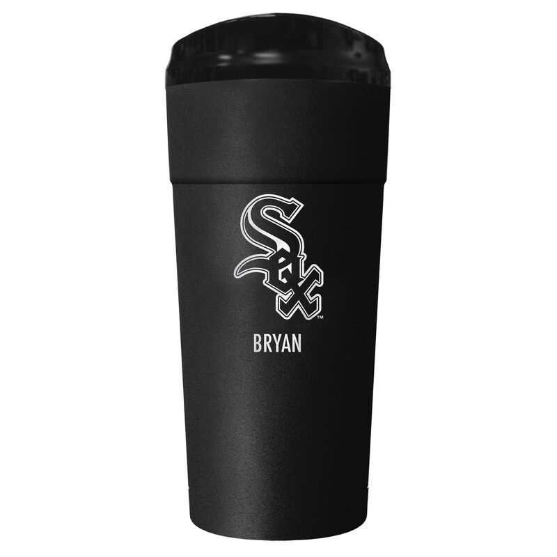 Black Chicago White Sox 24oz. Personalized Stealth Travel Tumbler