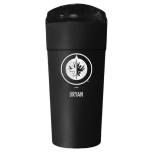 Black Winnipeg Jets 24oz. Personalized Stealth Travel Tumbler