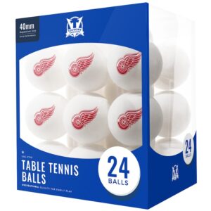 Detroit Red Wings 24-Count Logo Table Tennis Balls