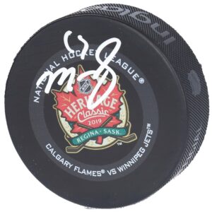 Mark Scheifele Winnipeg Jets Autographed 2019 Heritage Classic Official Game Puck