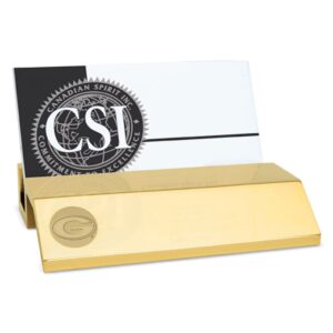 Georgia Bulldogs Gold Business Card Holder