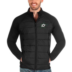 Men's Antigua Black Dallas Stars Altitude Full-Zip Jacket