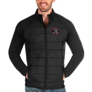 Men's Antigua Black Toronto Raptors Altitude Full-Zip Jacket