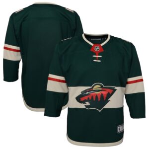 Youth Green Minnesota Wild Home Premier Blank Jersey