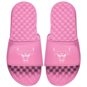 Youth ISlide Pink Chicago Bulls Primary Logo Slide Sandals