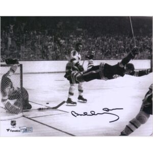 Bobby Orr Boston Bruins Autographed 8" x 10" The Goal Horizontal Photograph