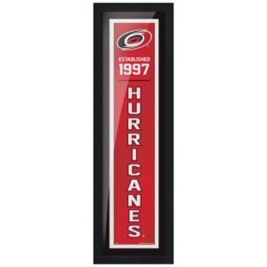 Carolina Hurricanes 6" x 22" Established Framed Artwork