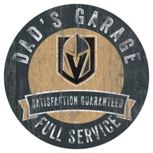 Vegas Golden Knights 12" Dad's Garage Wood Sign