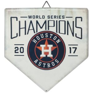 Houston Astros 12" x 12" World Series Home Plate Metal Sign