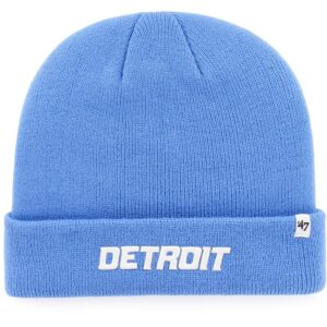 Youth '47 Blue Detroit Lions Basic Cuffed Knit Hat