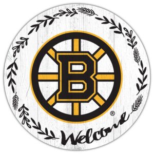 Boston Bruins 12" Welcome Circle Sign