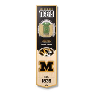 Missouri Tigers 8'' x 32'' 3D StadiumView Banner