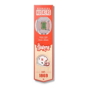 Nebraska Huskers 8'' x 32'' 3D StadiumView Banner