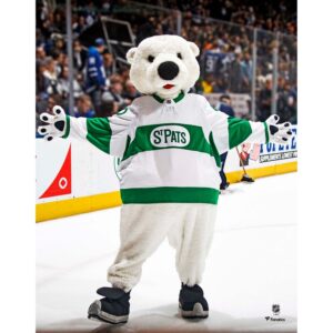 Carlton The Bear Toronto Maple Leafs Unsigned Toronto St. Pats Alternate Jersey Photograph