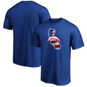 Men's Royal Los Angeles Chargers Banner State T-Shirt