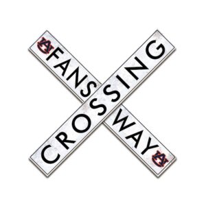 Auburn Tigers 48" Fans Way Crossing Sign