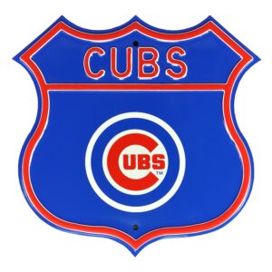Chicago Cubs Steel Route Sign
