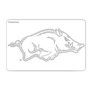 Arkansas Razorbacks Primary Logo Tailgater Logo Stencil