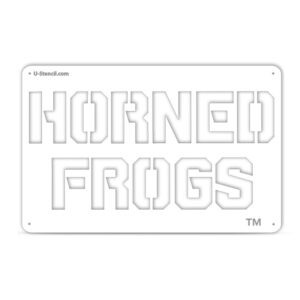 TCU Horned Frogs Wordmark Tailgater Stencil