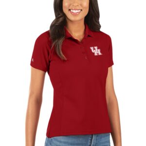 Women's Antigua Red Houston Cougars Legacy Pique Polo