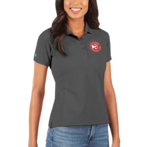 Women's Antigua Gray Atlanta Hawks Legacy Pique Polo