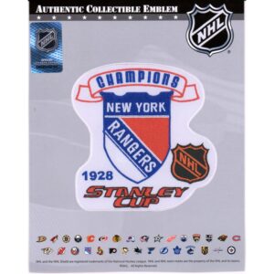 New York Rangers Unsigned 1928 Stanley Cup Champions National Emblem Jersey Patch