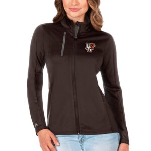 Women's Antigua Brown/Graphite Bowling Green St. Falcons Generation Full-Zip Jacket