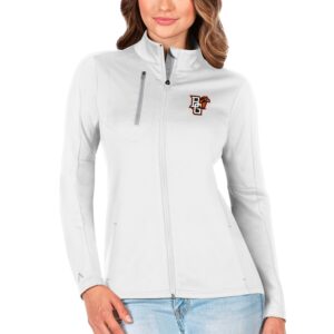 Women's Antigua White/Silver Bowling Green St. Falcons Generation Full-Zip Jacket