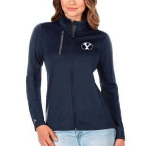 Women's Antigua Navy/Graphite BYU Cougars Generation Full-Zip Jacket