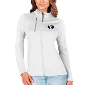 Women's Antigua White/Silver BYU Cougars Generation Full-Zip Jacket