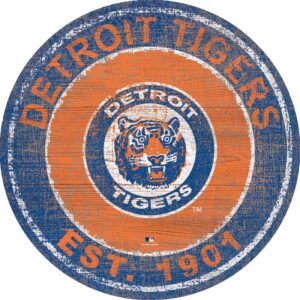 Detroit Tigers 24'' Round Heritage Logo Sign