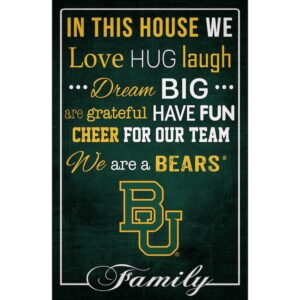 Baylor Bears 17'' x 26'' In This House Sign