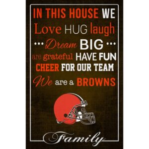 Cleveland Browns 17'' x 26'' In This House Sign