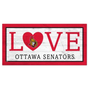Ottawa Senators 6'' x 12'' Team Love Sign