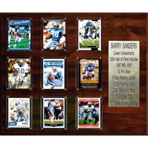 Barry Sanders Detroit Lions 15'' x 18'' Plaque