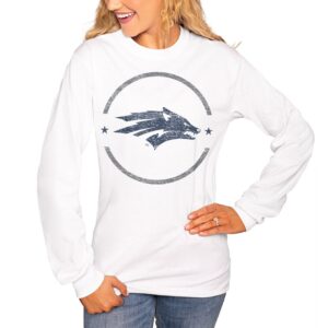 Women's White Nevada Wolf Pack End Zone Long Sleeve T-Shirt