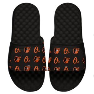 Youth ISlide Black Baltimore Orioles Loudmouth Logo Slide Sandals